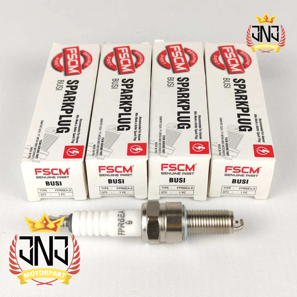 SPARK PLUG BUSI FPR6EA-9 RESISTOR KARISMA KHARISMA BEAT BLADE CS1 SUPRA X 125 VARIO SONIC VIXION JUP