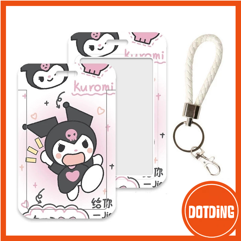 

[COD] Tempat Kartu Identitas Sanrio Motif Lucu Photocard Tempat Kartu Penutup Geser dengan Tali Kulit Anti-hilang Perlengkapan Alat Tulis Kantor Sekolah Anak-anak Pelajar