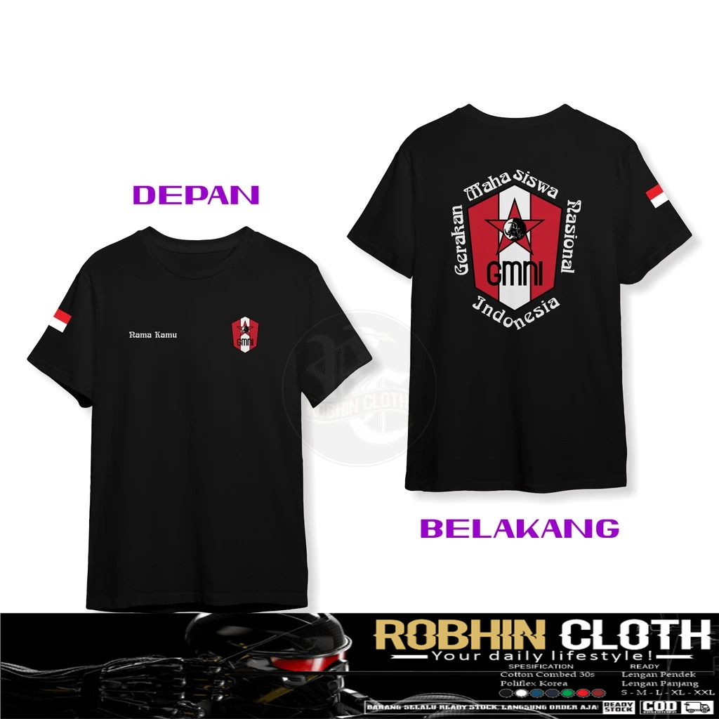 Kaos Baju GMNI Gratis Nama Kamu DB Kaos Distro