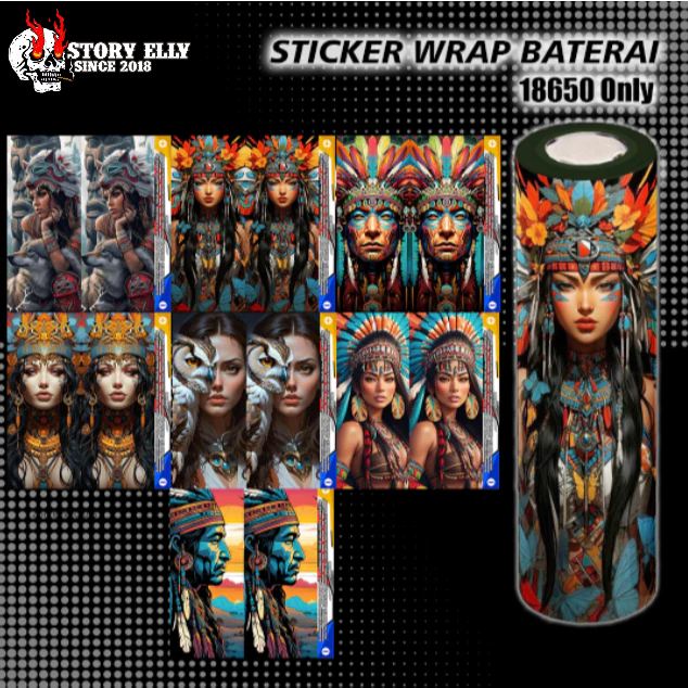 

STORYELLY - Pelindung Baterai - Stikerskin Wrap Indian