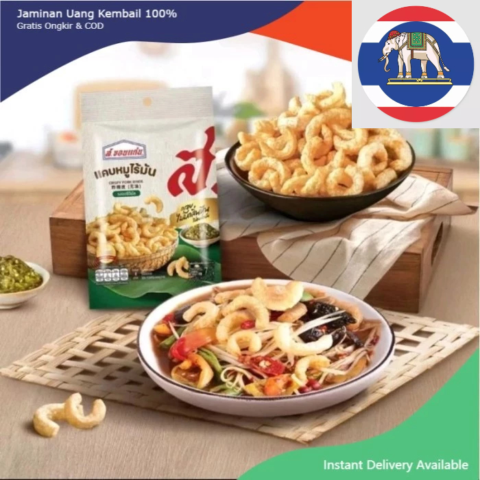 

original crispy pork rinds s.honkaen thailand 32gr snack