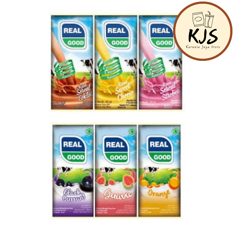 

REAL GOOD SUSU BANTAL UHT 50ml / (HARGA PER DUS) 1 DUS ISI 60 PCS