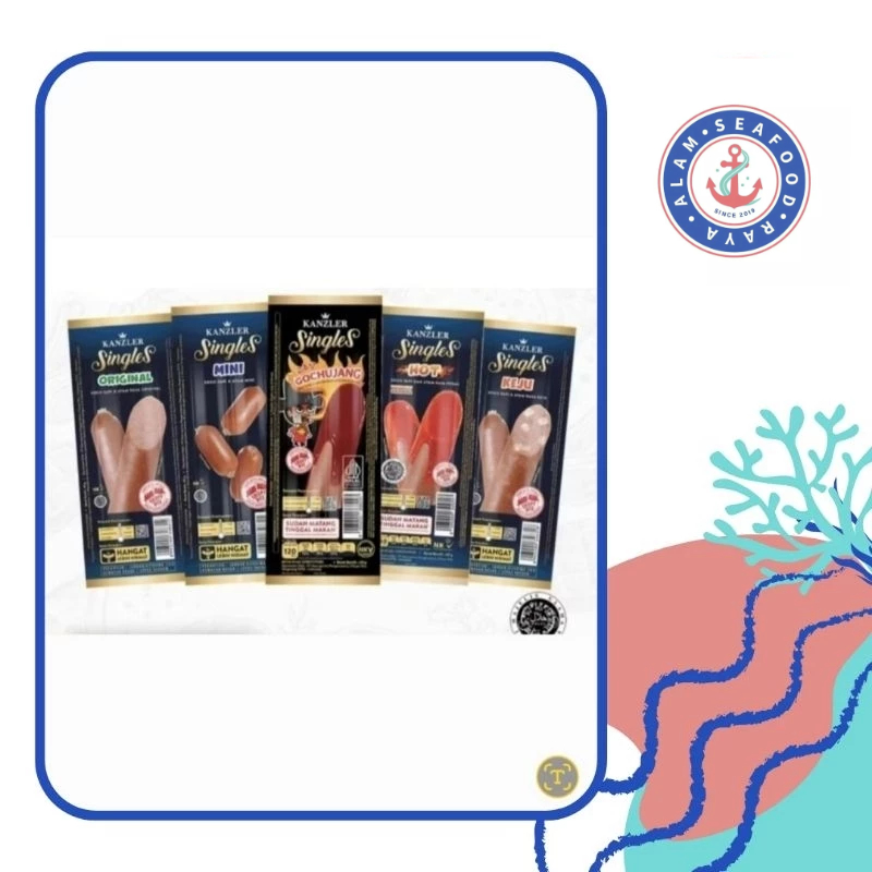

Kanzler Singles Sosis Sapi Siap Makan/Beef Sausage