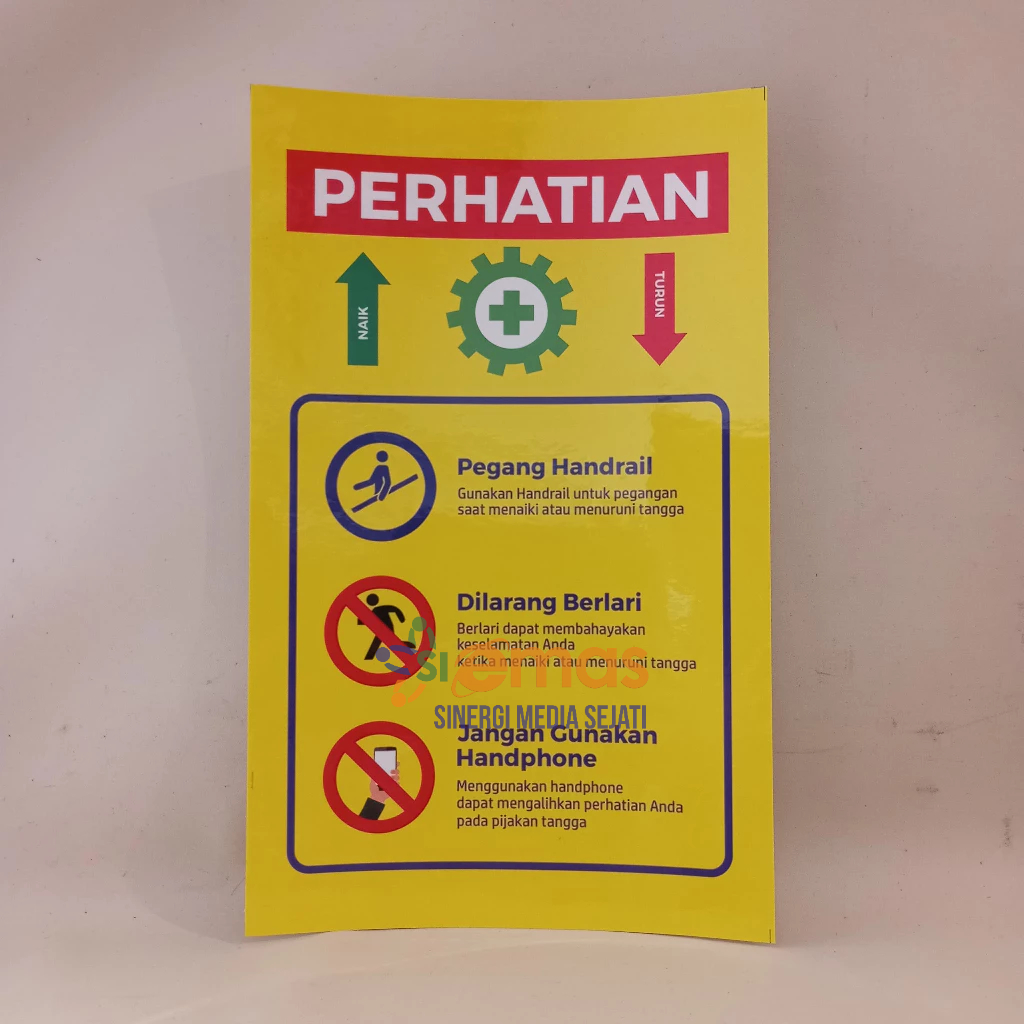 

Stiker Aturan Naik Turun Tangga | Stiker Peraturan Naik Turun Tangga