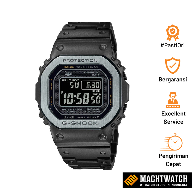 Jam Tangan Pria Casio G-Shock Origin GMW-B5000MB-1JF GMW-B5000MB GMWB5000MB Tough Solar Black Digita