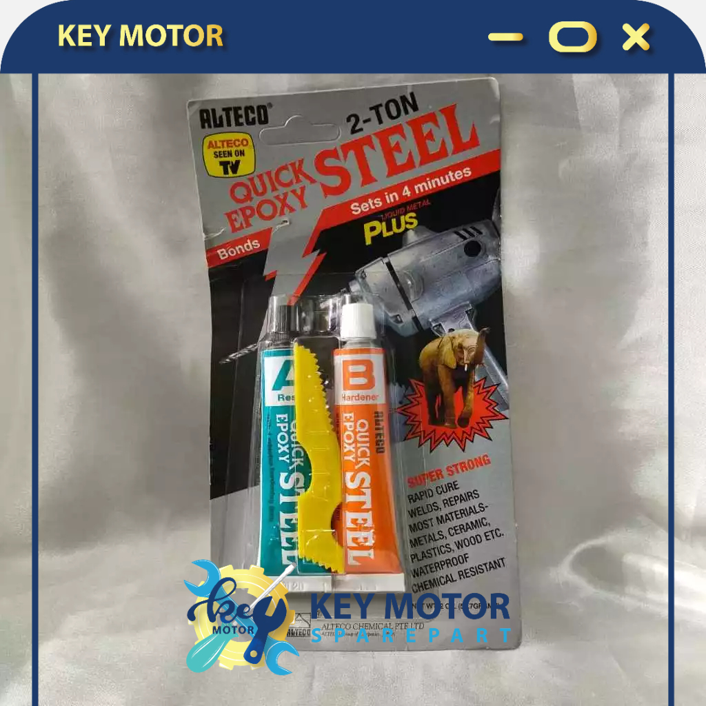 

Lem ALTECO / Besi 2 Ton Quick Epoxy Steel 56.7 Gram