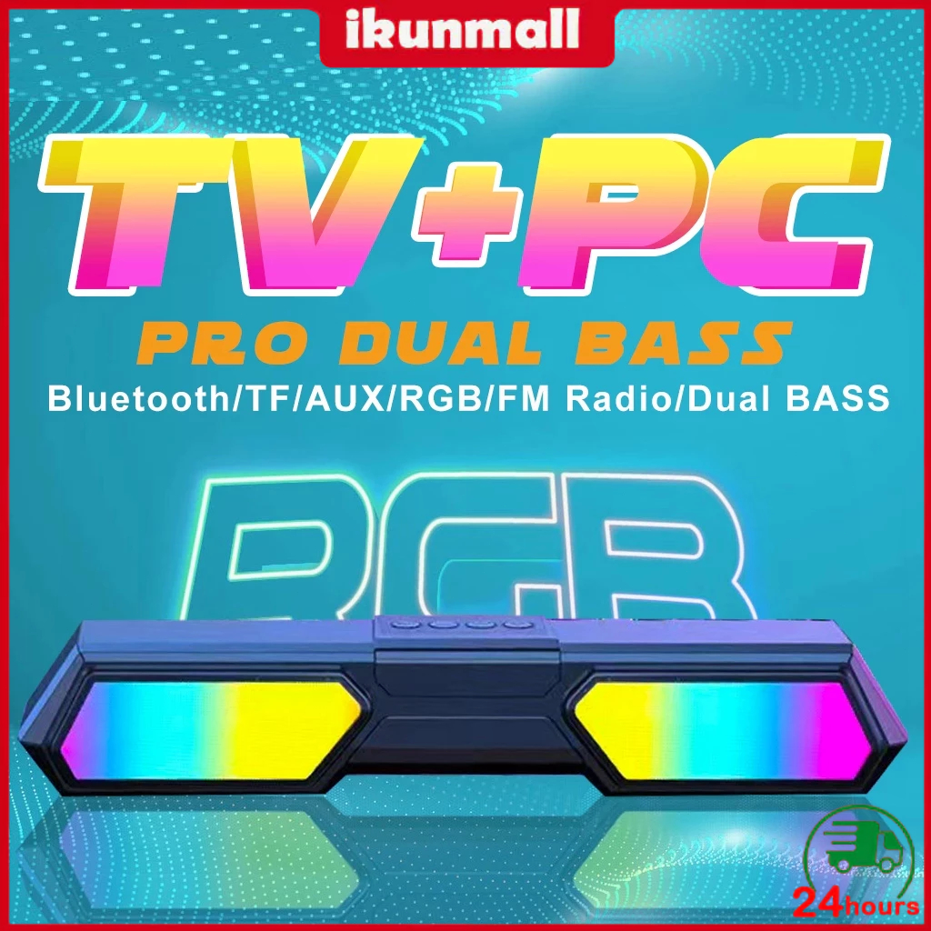 2025 NEW Speaker Bluetooth Soundbar Super Bass Robot 2 Speaker Wireless RGB Jovitech TV PC Laptop Co