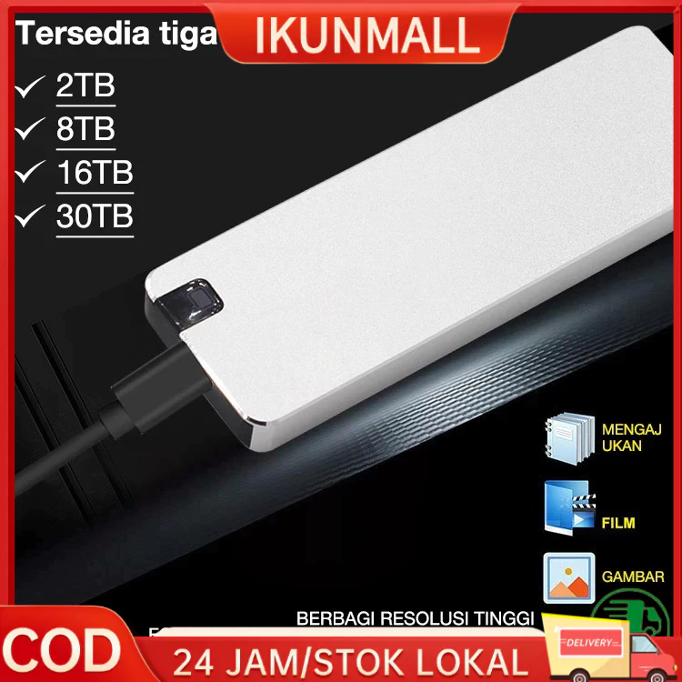 CODPortable SSD Type-c USB3.1 hard drives 2TB 8TB 16TB Hardisk Eksternal Hard Drive Seluler SSD USB