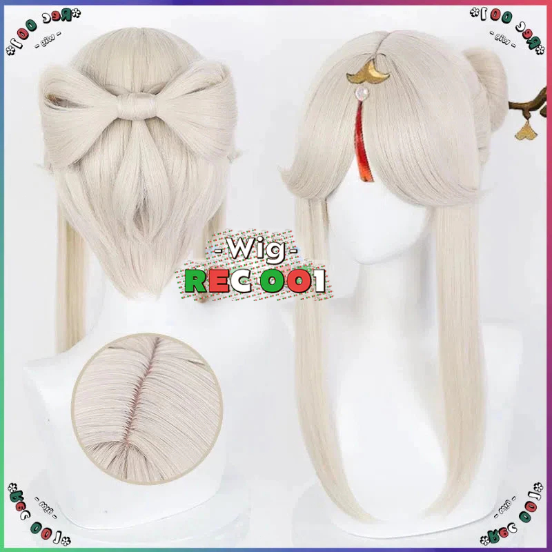 【M】 Wig Ningguang Cosplay Genshin Impact Rambut Orang Dewasa/Anak-Anak Dapat Menggunakannya