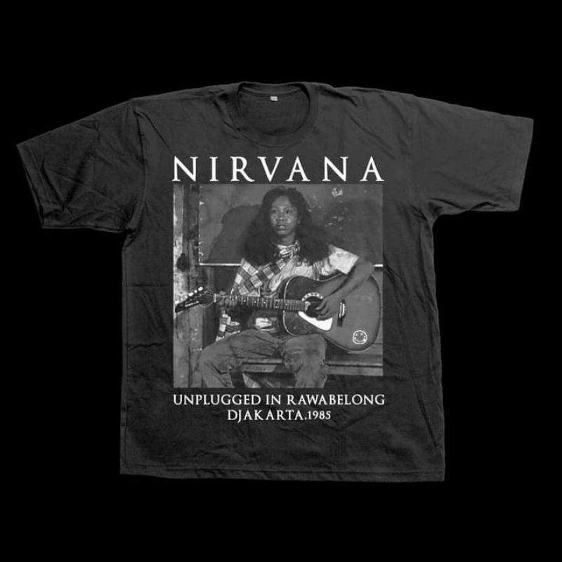 kaos NIRVANA MANDRA Premium Tshirt nirvana x mandra main gitar kaos band grunge vintage