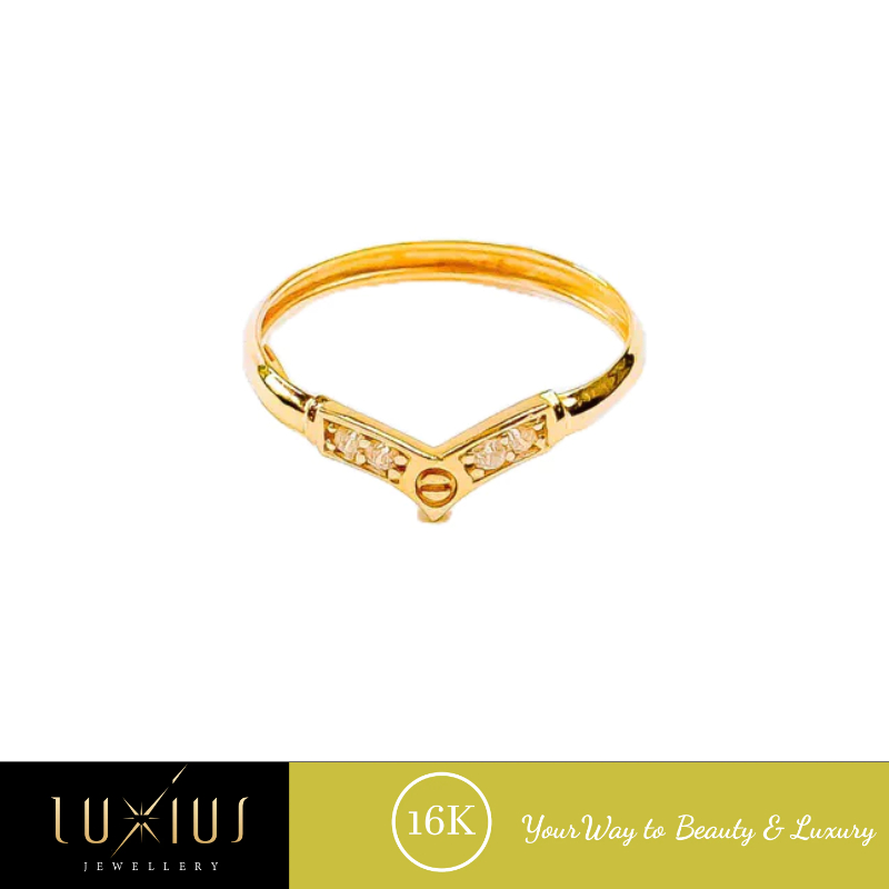 Cincin Emas Aurel C Yellow Gold 16K luxc0093 Luxius