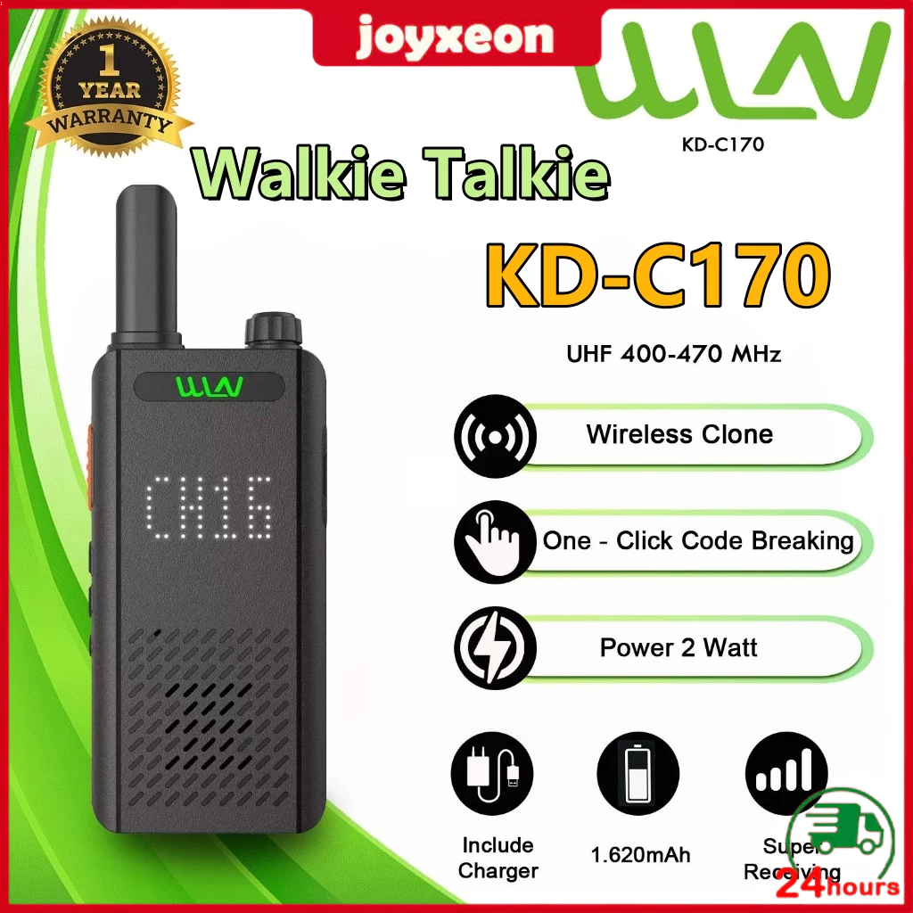 【Ready stock】 HT WLN Handy Talky WLN HT UHF TWO WAY RADIO KD C170 KD C160 walkie talkie