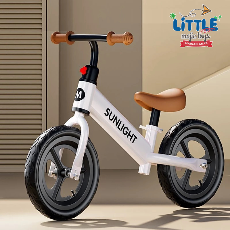 Sepeda Mini Anak 14 Inci Balance Bike Anak 3-5 Tahun Rangka Baja Ban EVA Anti Bising