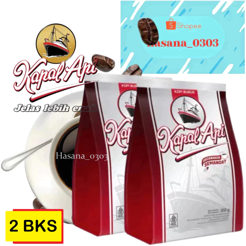 

kopi kapal api silver 350gr [ 2 Bungkus ]