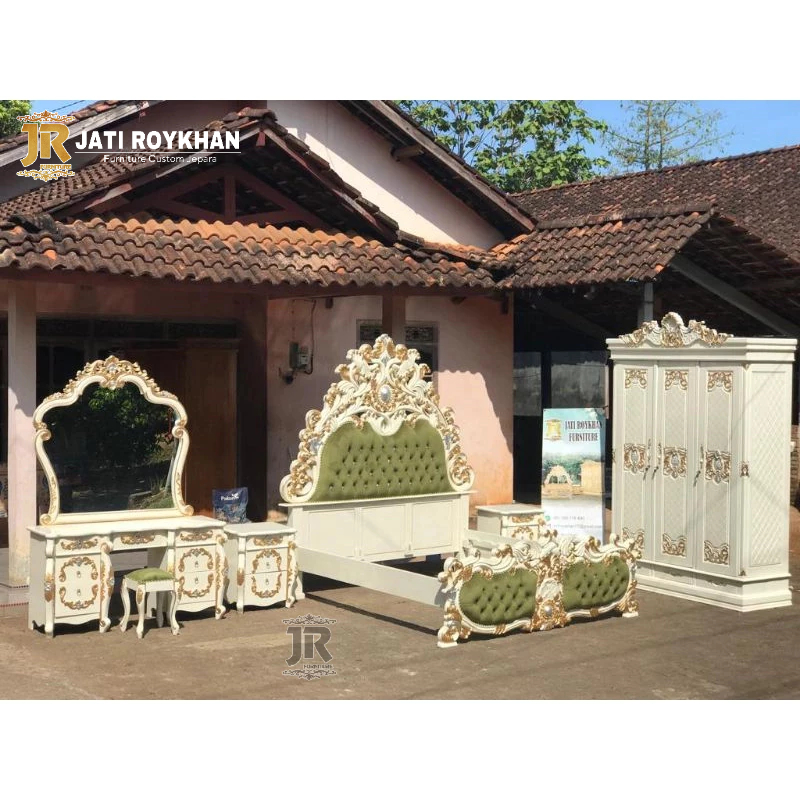 Real Pict Dipan / Tempat Tidur Kamar Set Ukir Jati / Set Lamaran Mewah Costum Luxury Jepara