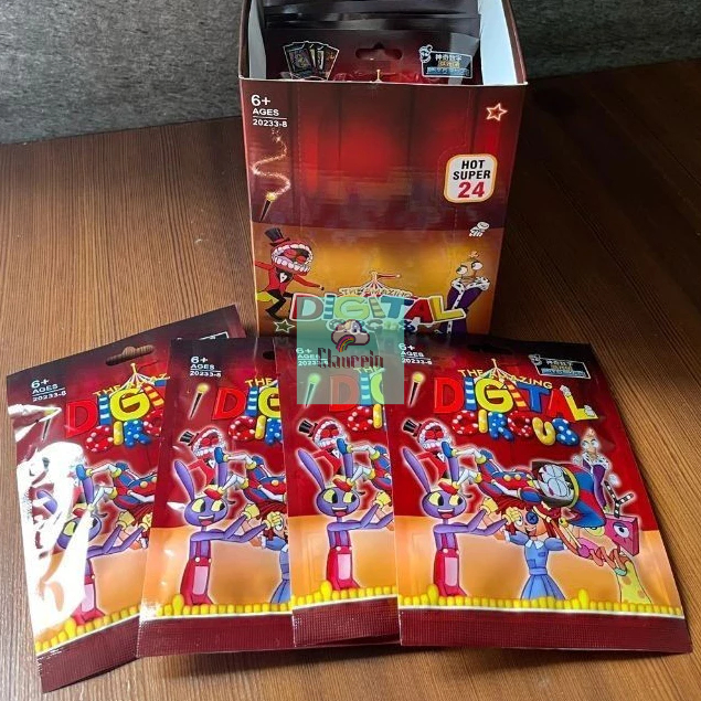 THE Amazing Digital Circus BLIND BAG Mini Figure mikro brick dapat Kartu Pomni JAX RAGATHA