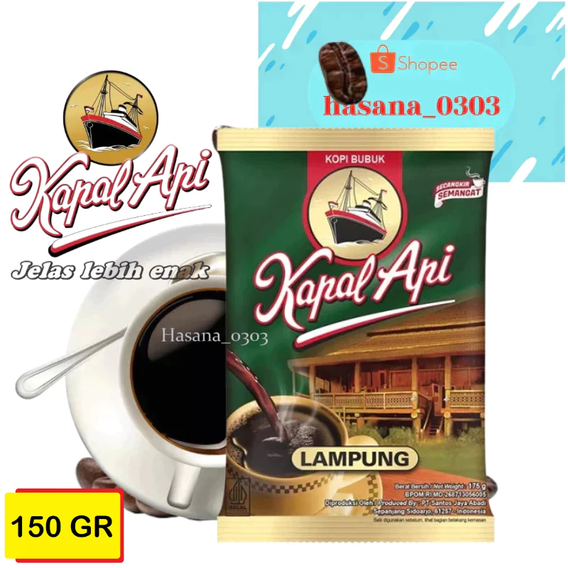 

Kapal Api Lampung 150 Gram [ Kopi Bubuk ]