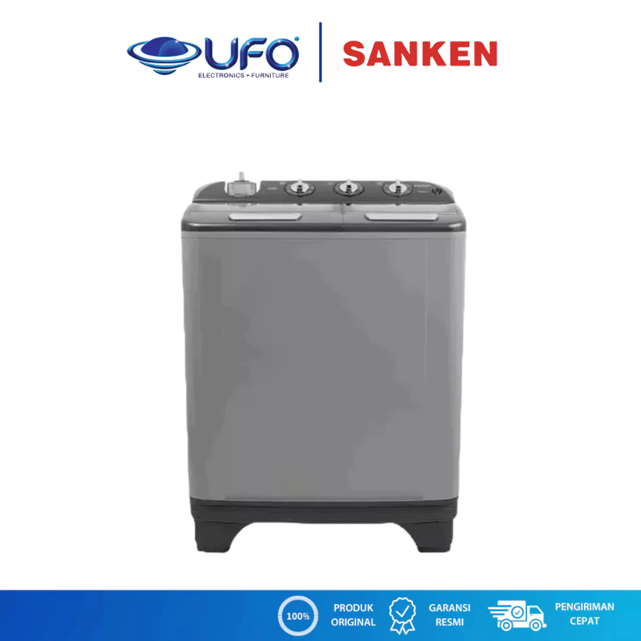Sanken Mesin cuci 2 Tabung Deluxe 10 Kg TW1127GSL