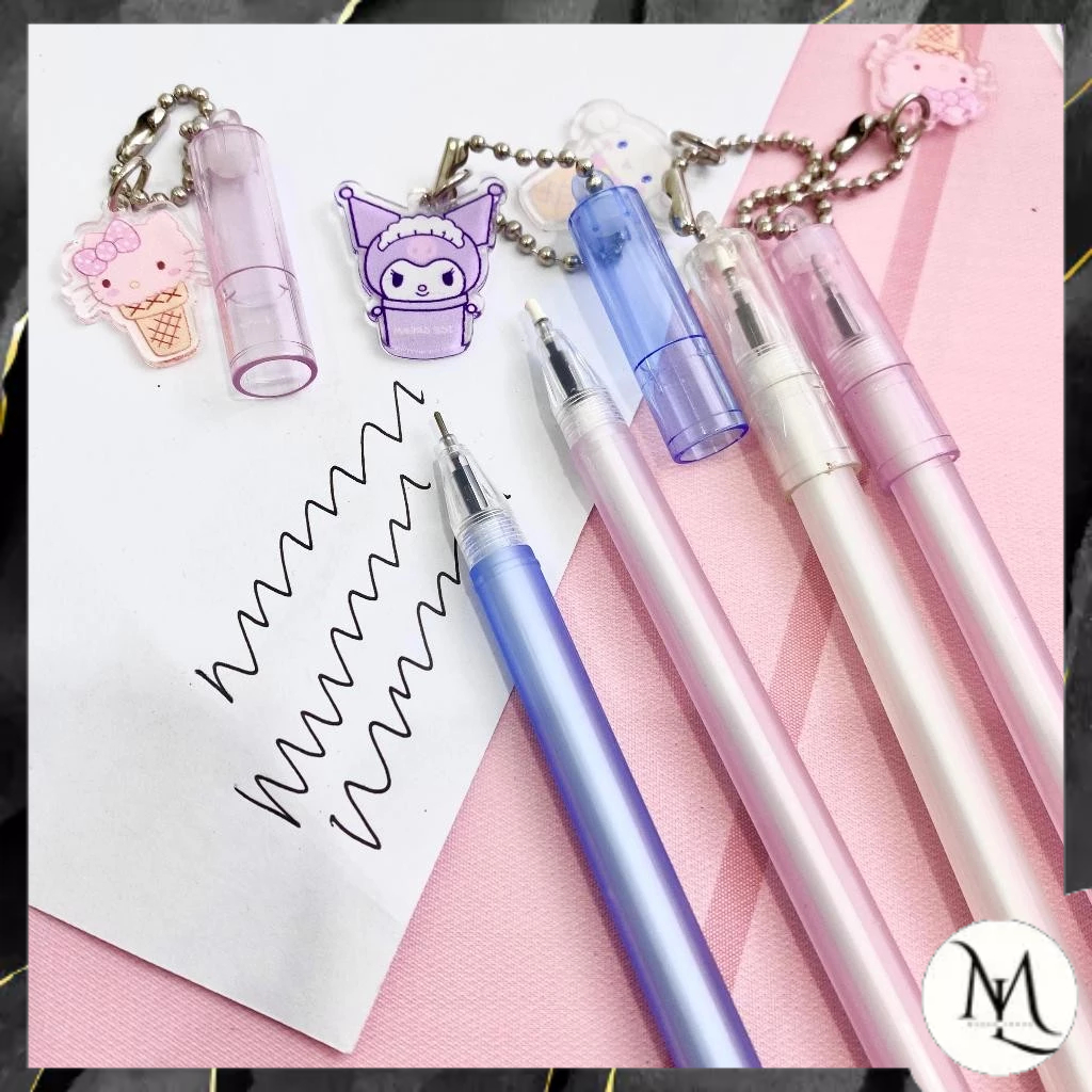 

MUNAS Pulpen Lucu Aesthetic Pen Gantungan Motif Kartun Bolpoint Karakter Pena Gel Bolpen Unik Alat Tulis Kantor