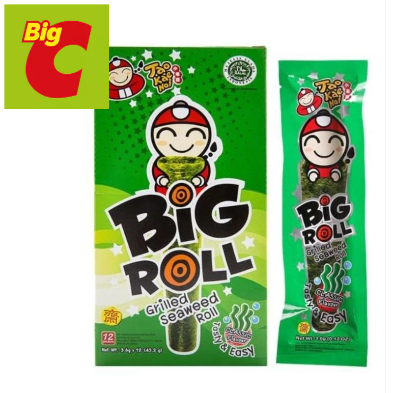 

(HALAL)Taokaenoi Roasted Seaweed Big Roll