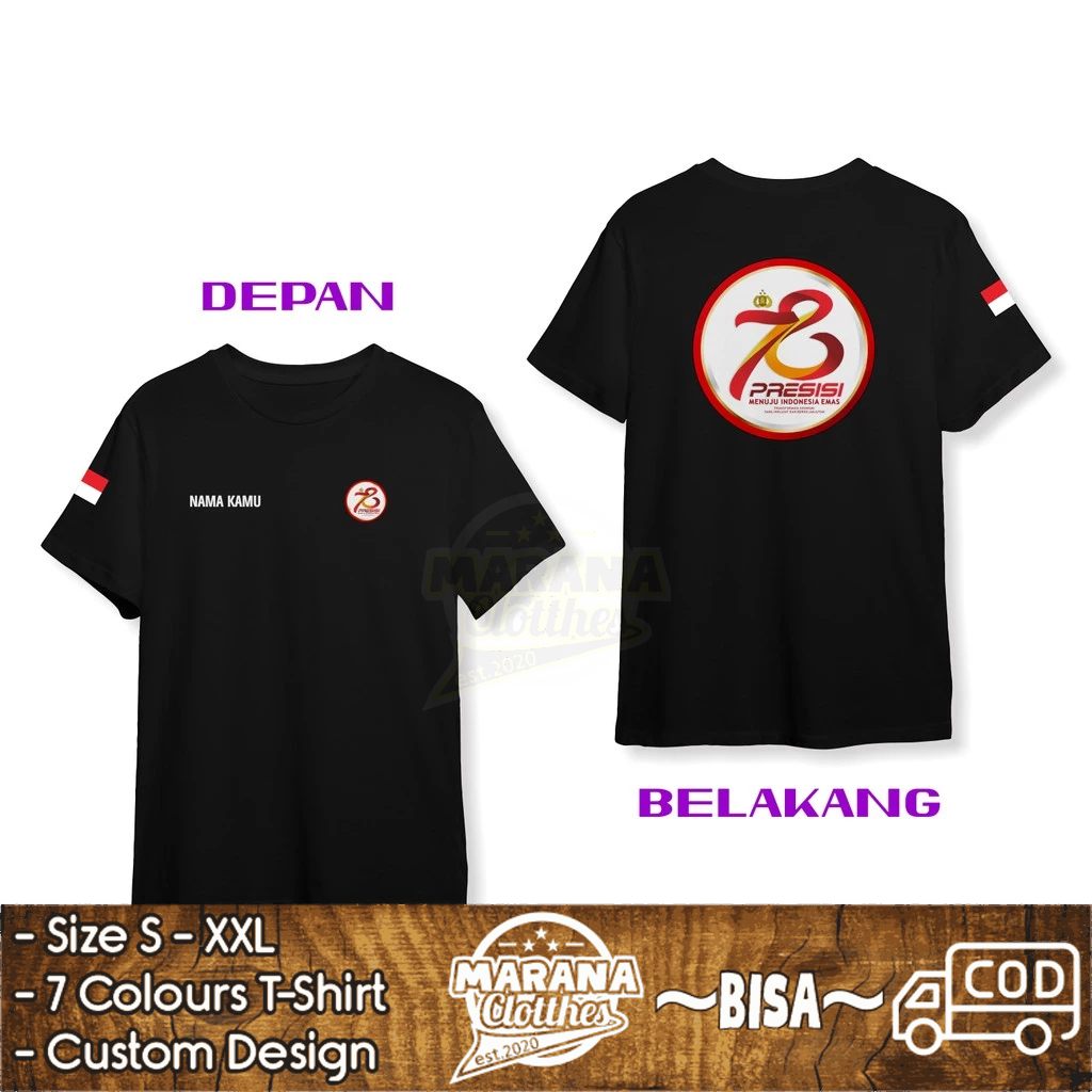 Kaos HUT ke 78 Bhayangkara PRESISI Logo Gratis Nama Kamu DB Baju Distro