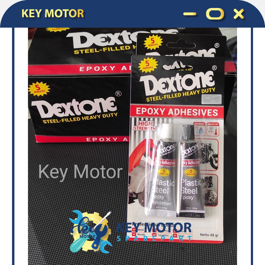 

Lem Dextone 5 Minute Plastic Steel Epoxy / Lem Besi 48Gr