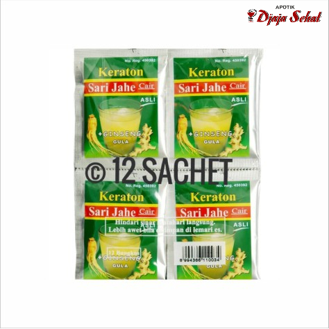 

SARI JAHE KERATON ISI 12 SACHET