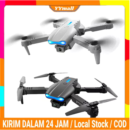 kualitas tinggi Smart Drone E88 Pro/E99 Pro 4k HD Dual Camera Shoot Original Indoor Outdoor Drone Mu