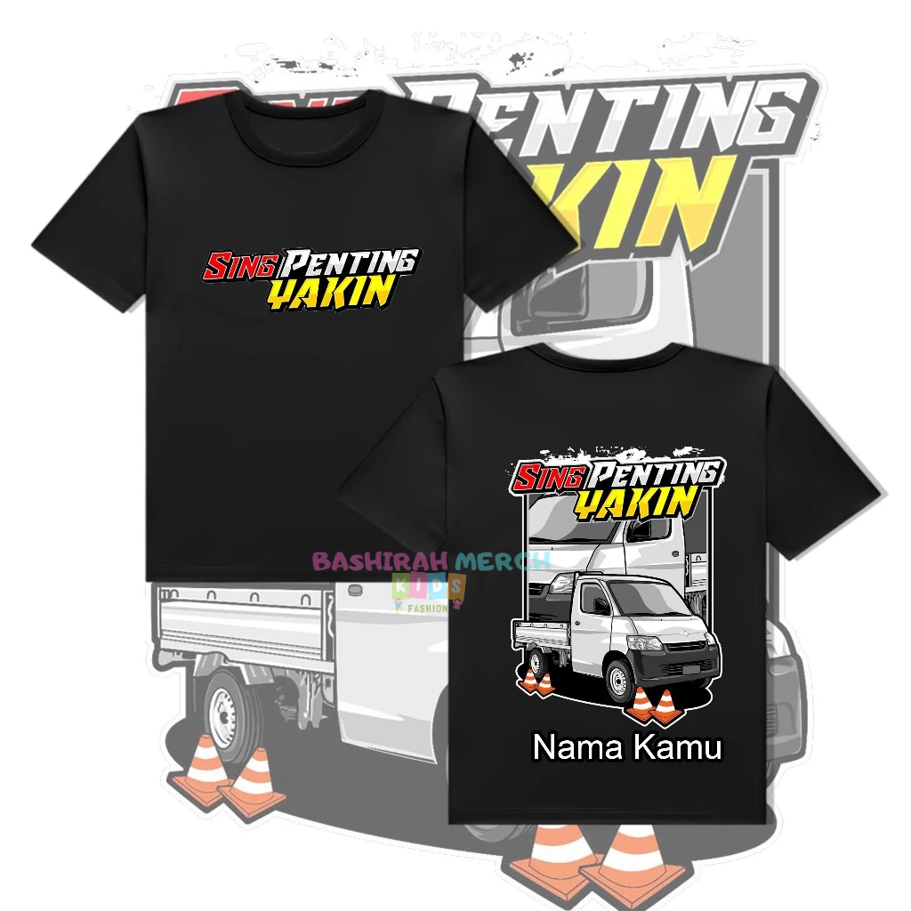 Kaos Anak Laki laki Pick up Mobil Baju Atasan anak Truck Oleng mania Bahan Lembut