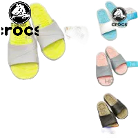 CROCS REVIVA SLIDE/SANDAL SELOP PRIA/SANDAL SELOP CROCS PRIA - LIME/PUTIH, 40