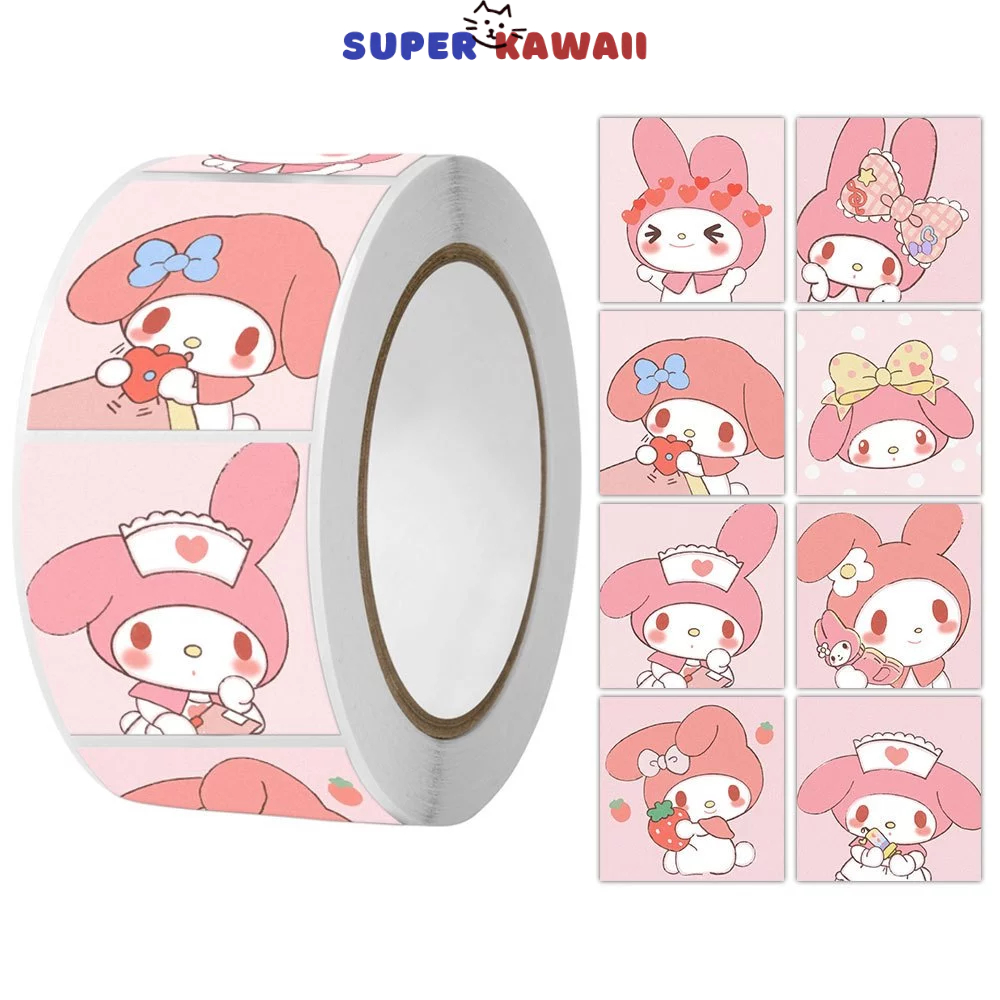 

SK 310 - Sticker label roll my melody / stiker label motif lucu