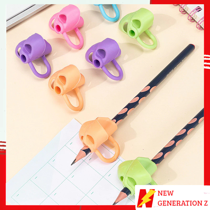 

NGZ Pencil Grip Alat Bantu Tulis Anak Tk 3 Jari Posture Corrector Tool Alat Membantu latihan Belajar menulis Pegang Pensil 3jari Silikon Dengan Benar