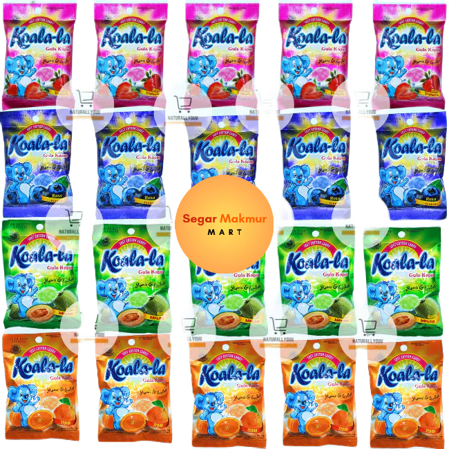 

(SMM) Koala-la Permen Kapas isi 5pc Gula Cotton Candy