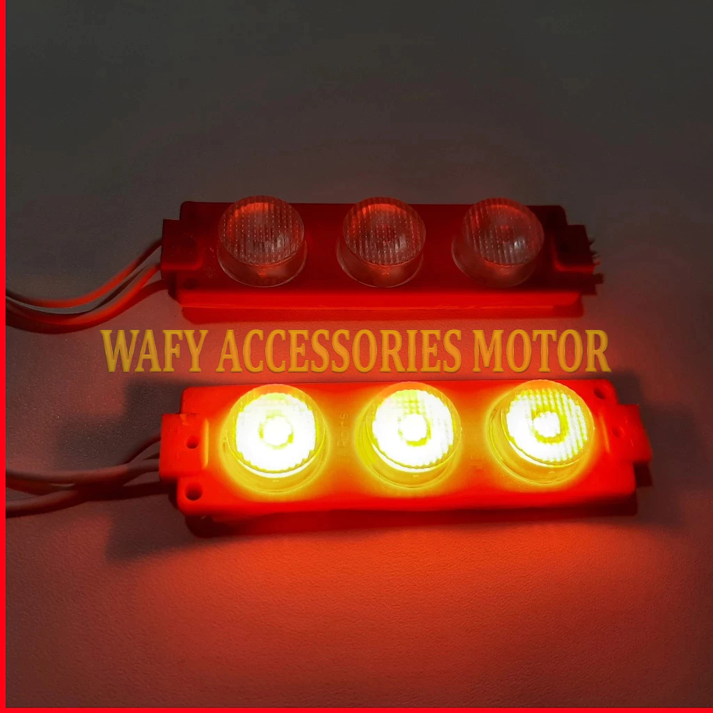 Lampu Kolong Variasi Led 3 Titik 12 Volt Motor Mobil Truk Warna Merah