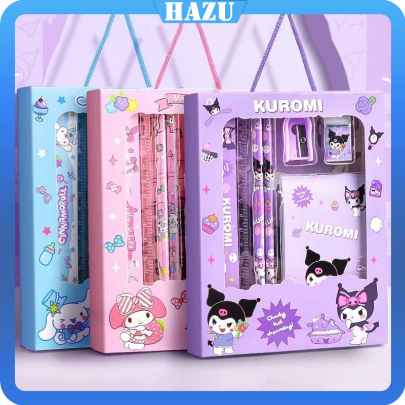 

Kotak Pensil Anak Set 6 in 1 Karakter Kuromi Gift Murah Lucu / Alat Tulis Set Stationery Untuk Hadiah Anak Sekolah Sanrio