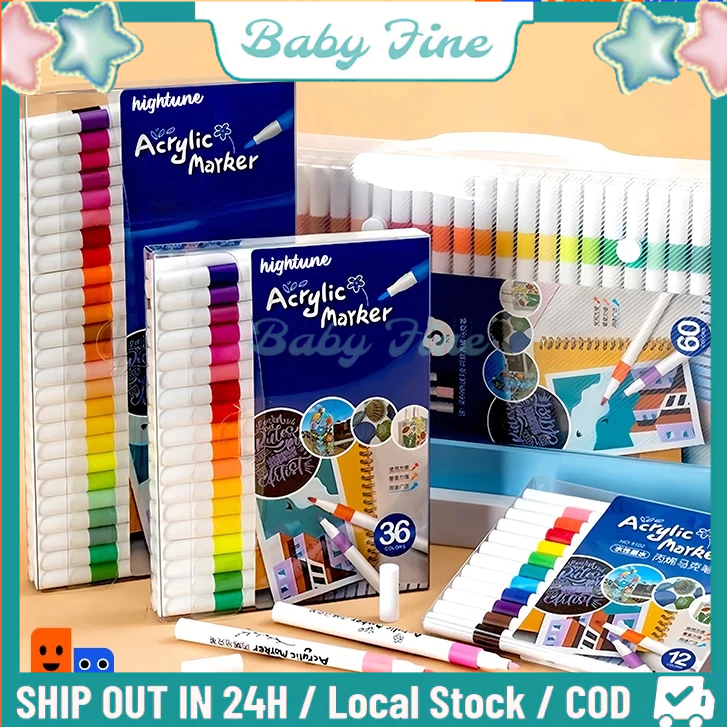 

Babyfine Acrylic Marker Set Spidol Akrilik DIY Painting Spidol Pastel Pulpen Highlight Drawing Warna