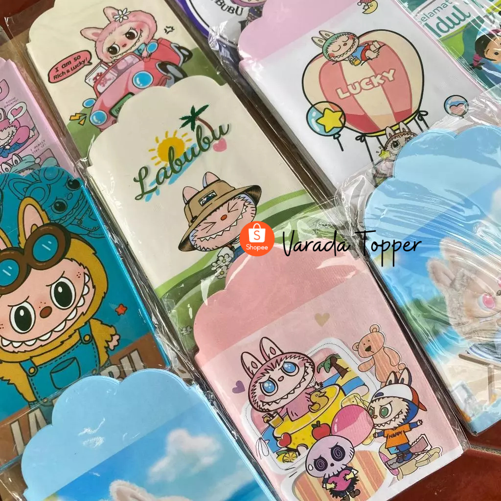 

AMPLOP Lebaran Medium Glossy Motif Kartun Isi 10pcs