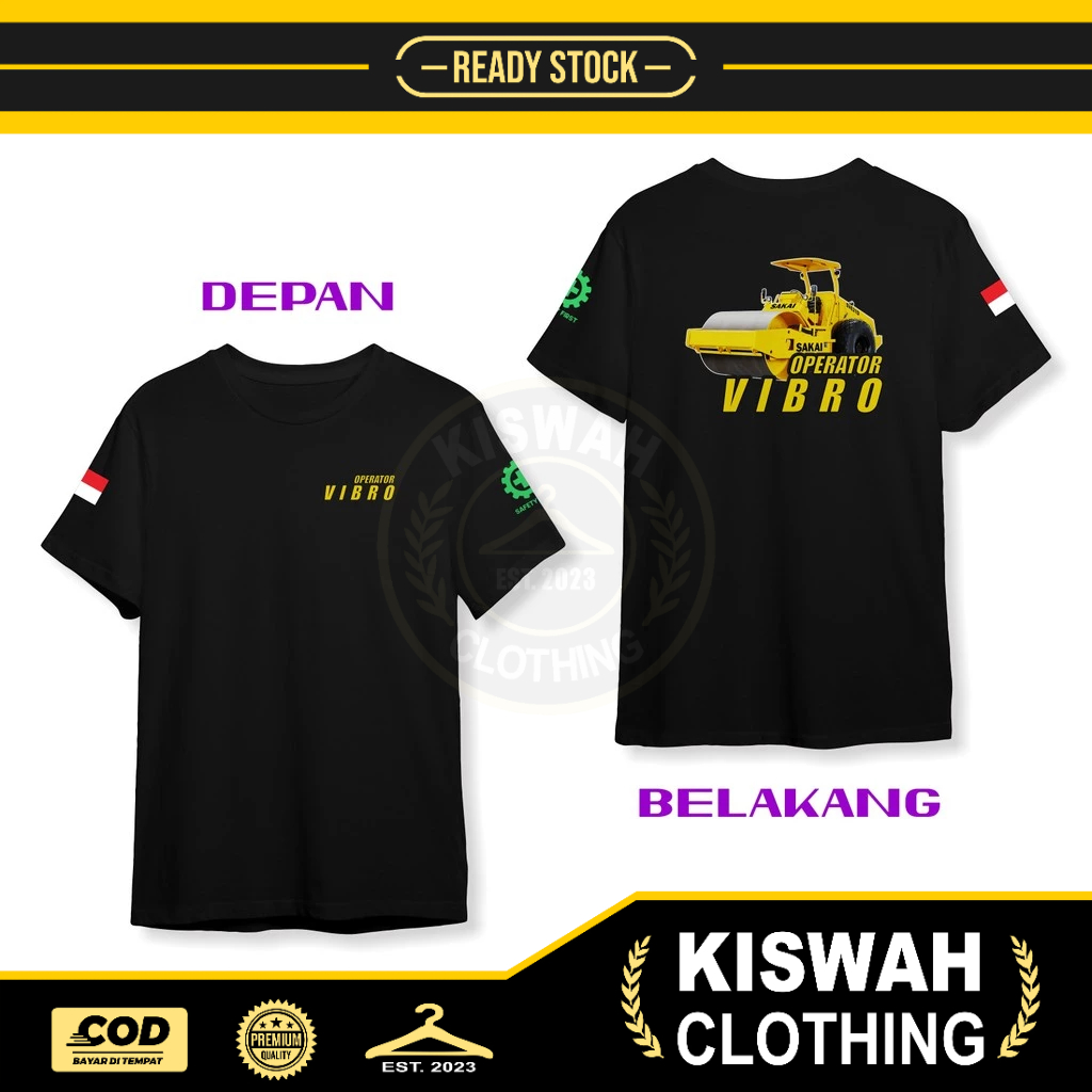 Kaos Tshirt Vibro Roller Operator Vibro DB Kaos Distro