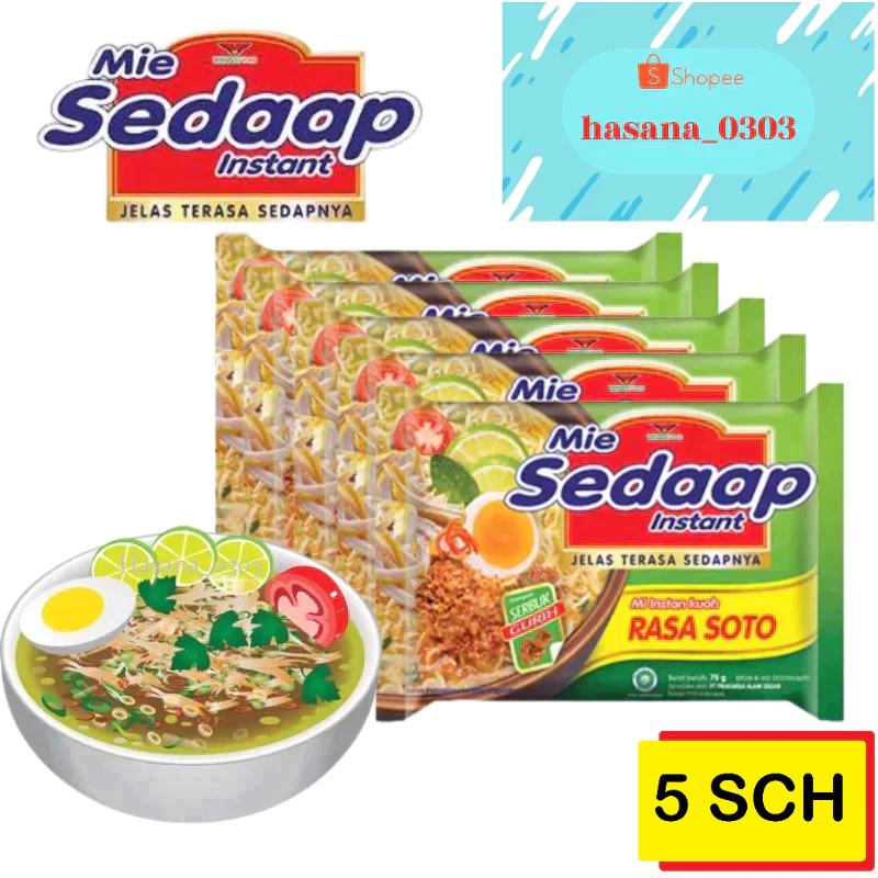 

Mie Sedaap Rasa Soto [ 5 Bungkus ]