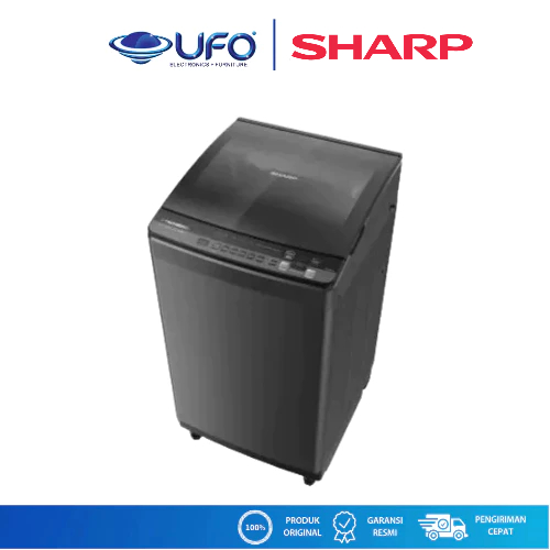 Sharp ESM1050XTSA Mesin Cuci 1 TabungTop Loading New Megamouth Series 2.0 Kapasitas 10,5 Kg