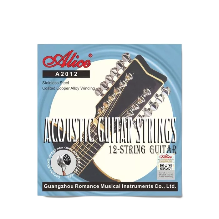 Senar Gitar Akustik String 12 Senar Alice A2012 12 Strings / Senar Gitar 12 Senar
