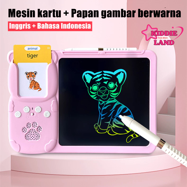 Mainan Tablet Gambar Mesin Pendidikan Mesin Kartu Pintar Alat Tulis Mainan Edukasi Anak