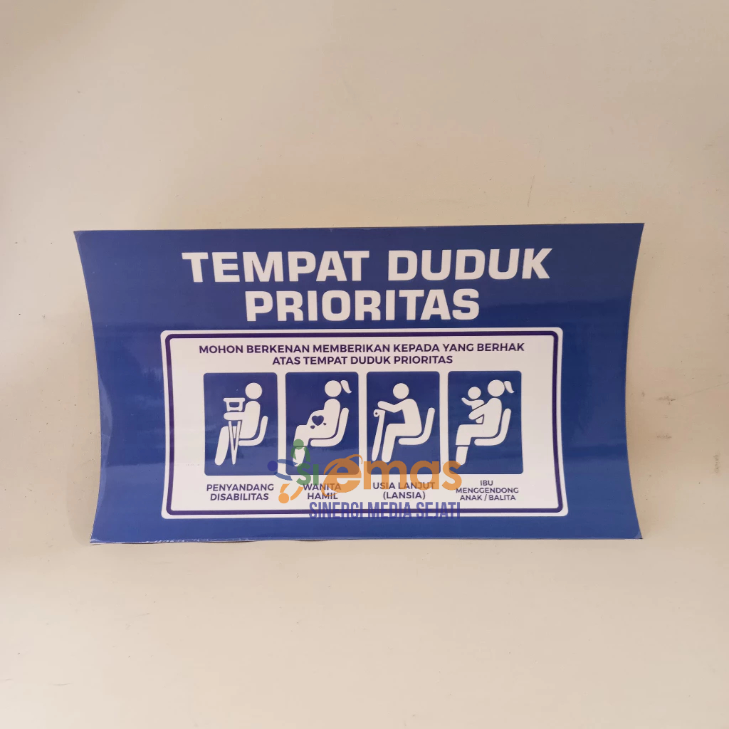 

Stiker Tempat Duduk Pasien Prioritas Versi Umum