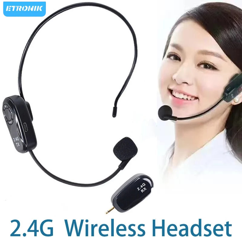 ETRONIK 2.4G Mic Wireless Clip on Mic Wireless Clip on Mic Wireless Mikrofon Wireless Microphone