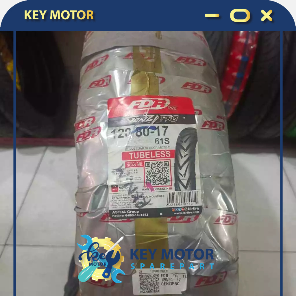 Ban Luar Belakang 120/80-17 Motor Vixion New FDR 100% Asli dan Baru