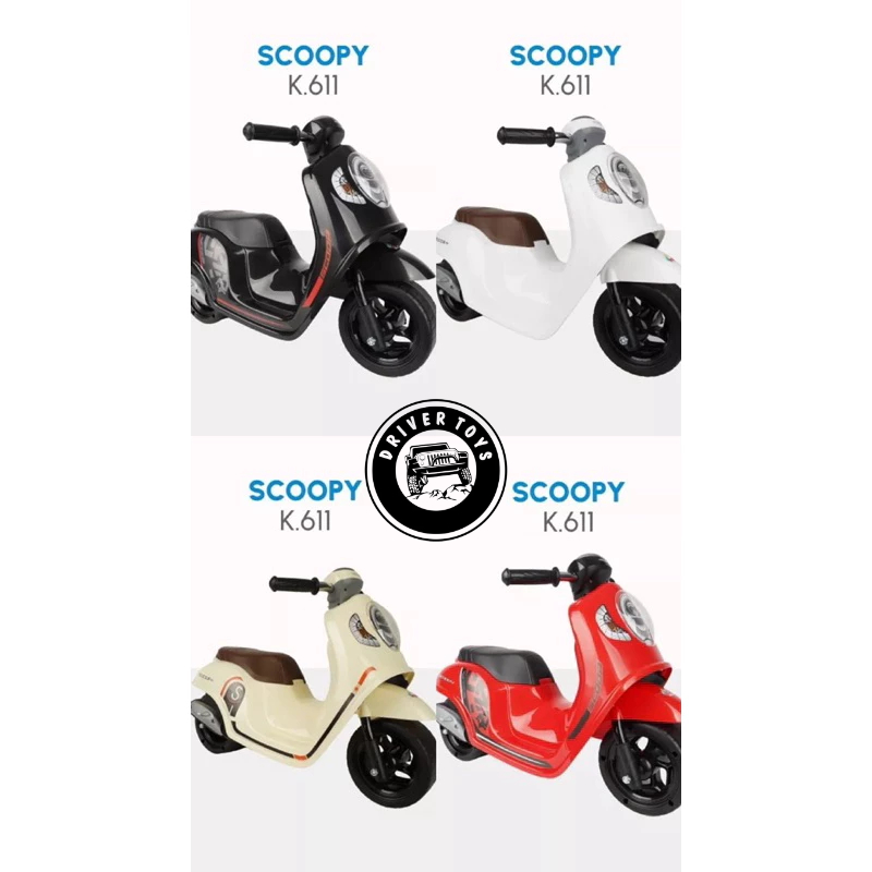 Motor Aki Anak - PMB Mainan Motor motoran Ride On Honda Scoopy FTF K 611 | K 612 | K 613 | K 615