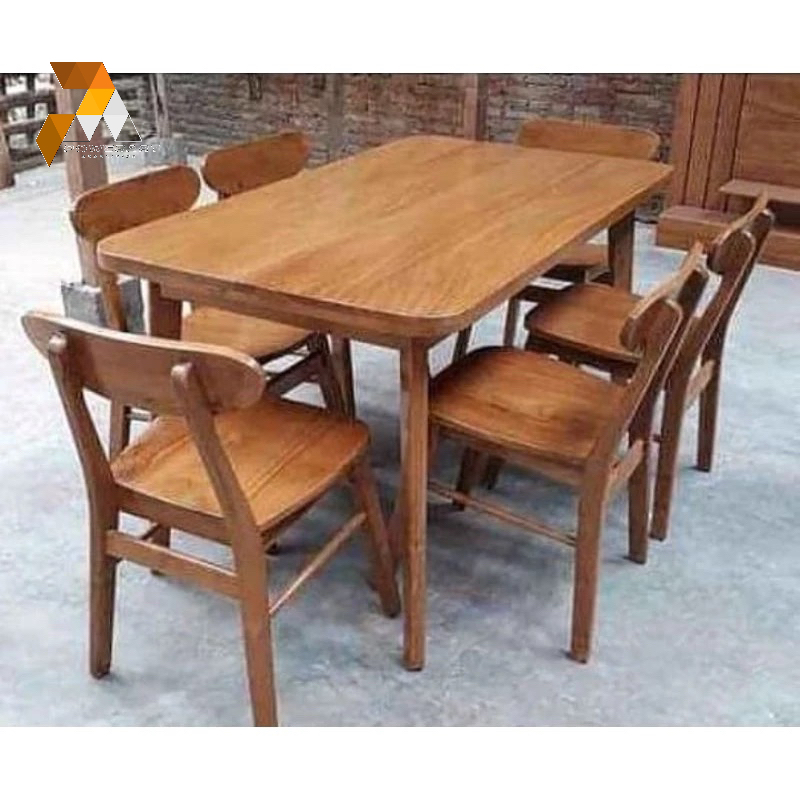 KURSI MEJA MAKAN JATI DINING TABLE SET MEJA MAKAN MINIMALIS JATI TUA