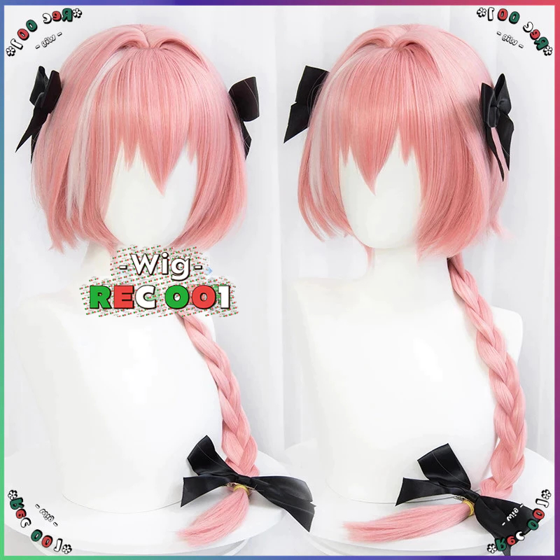 M Wig Astolfo Cosplay Fate/Apocrypha Orang Dewasa/Anak-Anak Dapat Menggunakannya