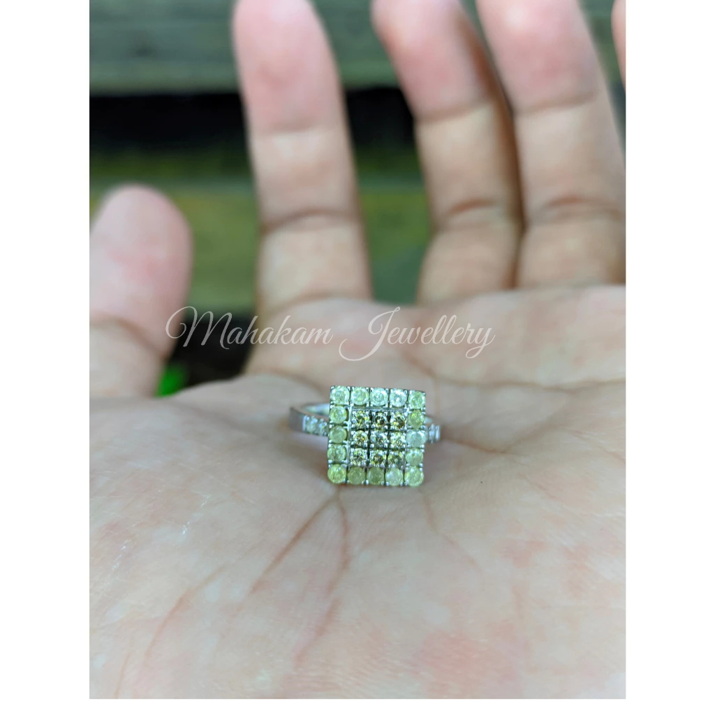 Cincin emas berlian eropa asli