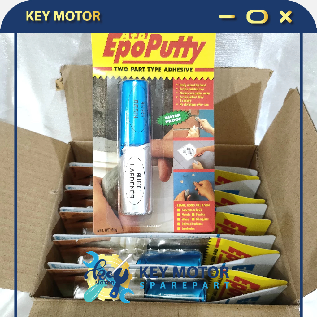 

Lem Alteco Epoputty / Epo Putty - Lem Porting 50 Gram 1 Dus ( Isi 12 Pcs )
